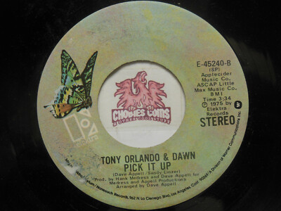 Tony Orlando & Dawn - Pick It Up / He Don't Love You , 45 RPM VG (2D) 