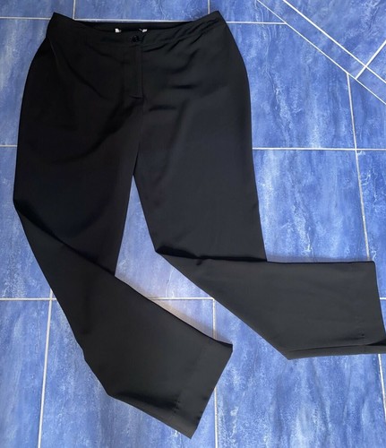 New Marina Rinaldi Max Mara Black Straight Leg Dress Pants MR 21/ US ...