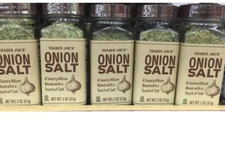  5 PACKS - TRADER JOE'S ONION SALT EACH NET 2 OZ KOSHER