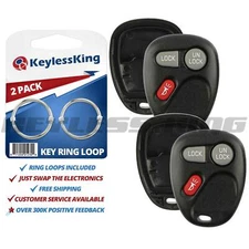2 New Replacement Keyless Entry Remote Key Fob Shell Case for 15732803 15042968