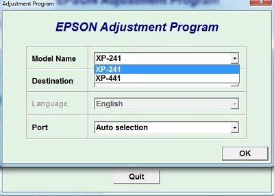 Reset Epson Xp241, Xp243, Xp245, Xp247 