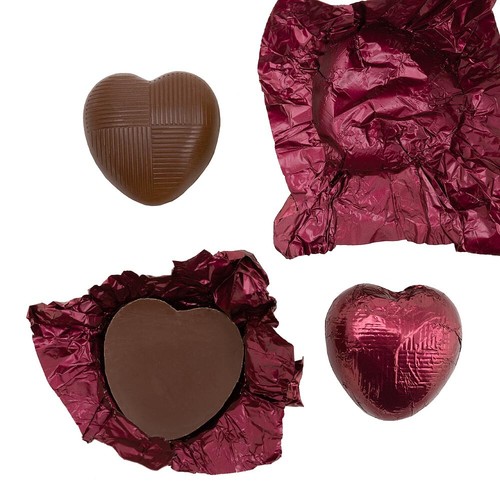 Milk Chocolate Foil Wrapped Hearts (x82 Hearts) - Picture 31 of 46