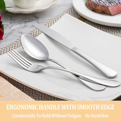 Flatware Set Stainless Steel Silverware Cutlery Tableware 30 Piece Service for 6