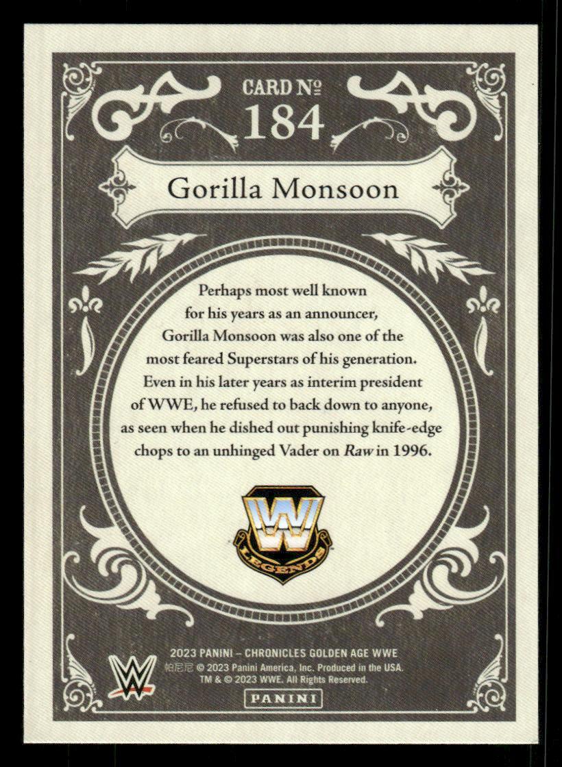 2023 Panini Chronicles WWE #184 Gorilla Monsoon | eBay