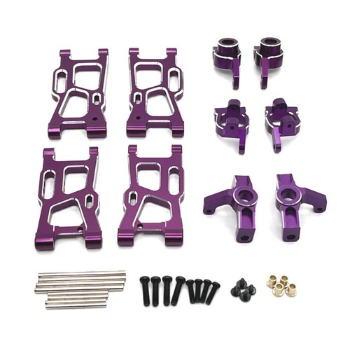 Alloy Metal F/R suspension arm steering cup Kit For WLtoys 1/12 124008 Rc car - Picture 14 of 16