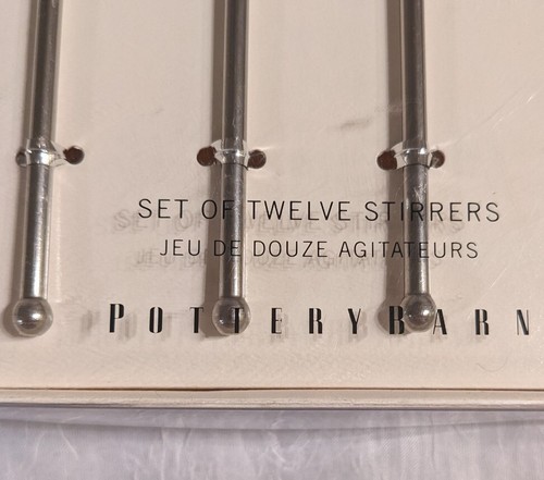New Pottery Barn Swizzle Sticks Zodiac Astrology Cocktail Stirrers Horoscope Set - Picture 8 of 11
