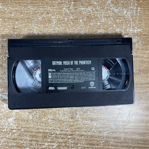 1994 Warner Bros. Batman Mask of The Phantasm VHS Animated Movie Rated PG - Picture 8 of 9