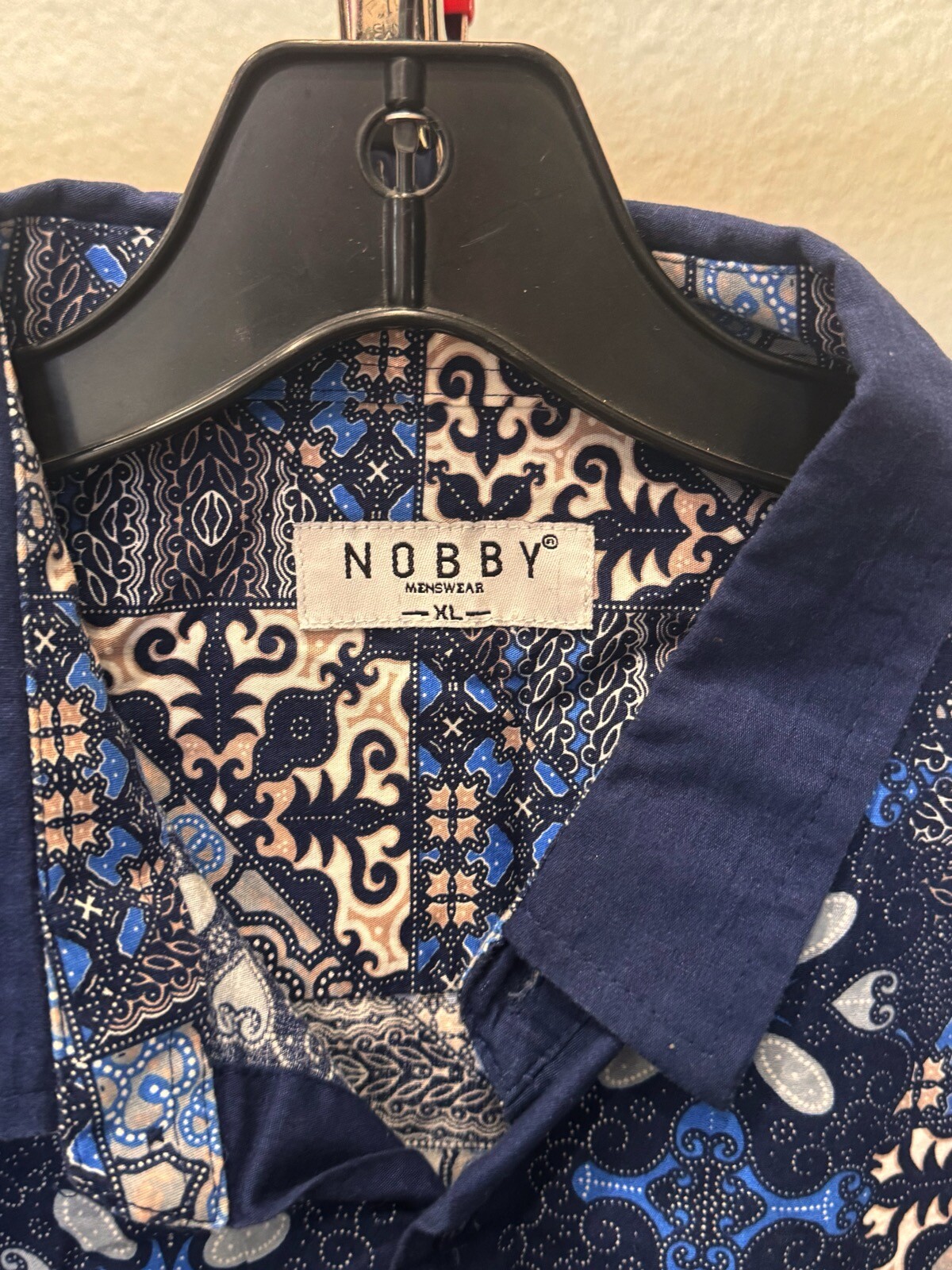 Nobby Geometric Pattern SHORT SLEEVE BUTTON UP SH… - image 7