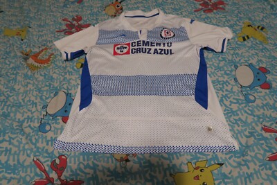 Joma Cruz Azul 2019-2020 Away Soccer Jersey Kit White Size Small Club Deportivo