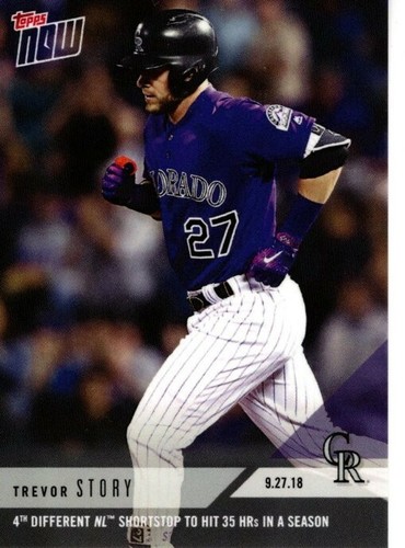 2018 Topps Now 796 Trevor Story