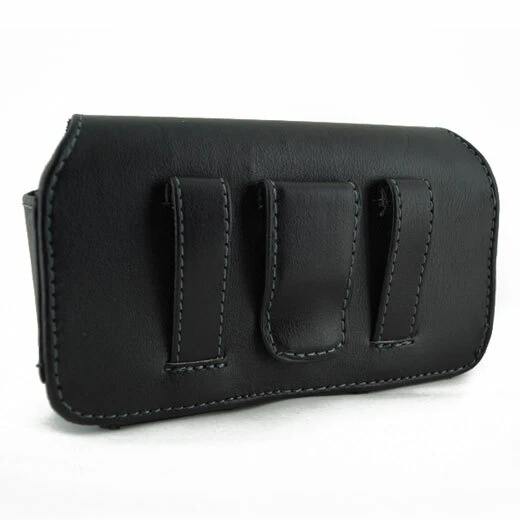Funda de cuero horizontal trabillas para cinturón y clip funda bolsa 5,9 x 3,14 x 0,62 pulgadas Foto 2 de 2