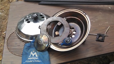 Magma Original 14 1/2'' Combo S/S Stove/Gas BBQ Cooker w/Quick Rail Mount & Cover