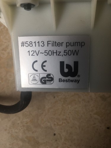 Lay Z Spa Water Filter Pump #58113 Recycle Opportunity Bestway Lazy Spa - Picture 2 of 2