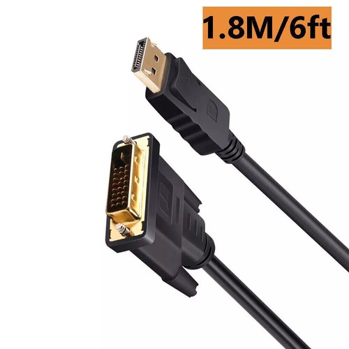 DisplayPort to DVI Cable - 1080p @60Hz Male to Male Passive DP to DVI - 第 3/8 張圖片