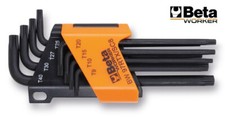 SERIE 8 CHIAVINI MASCHIO TORX KIT CHIAVI A BRUGOLA PIEGATE RTX BETA WORKER