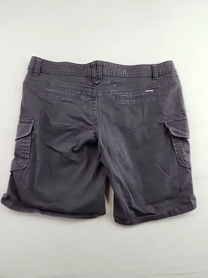 Hang Ten Womens Size 11  35 Waist Black Cargo Pocket Cotton Blend Shorts - Image 4 of 4