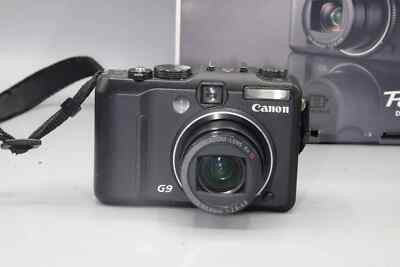 【レトロ】Canon PowerShot G9 コンパクトデジタルカメラ Canon PowerShot G9 12.1MP Digital Camera - Black for sale online