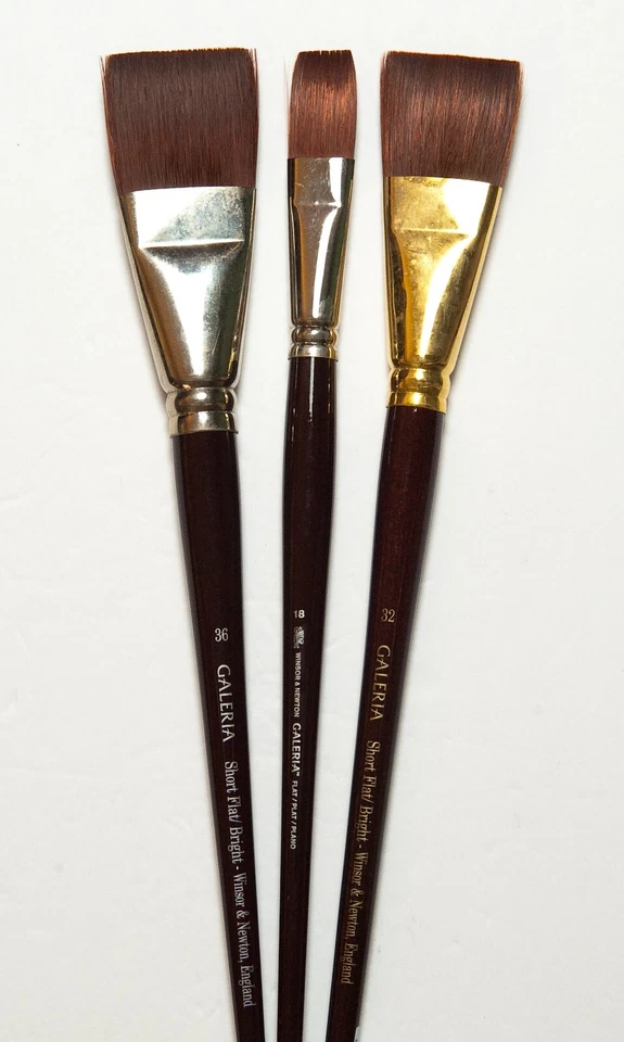 Set of 6 Long Handle Over sized W/N Galeria Brushes LIST $399. FLASH $149.00 - Image 2 of 3