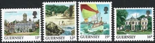 1987-88 Guernsey Sg 398/399a Views Coil Stamps Unmounted Mint