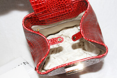 NWT BRAHMIN Maddie Sling Backpack Bag Purse Red Glissandro Leather Purse Brahmin - Maddie Sling-back Backpack - Red Glissandro  main image 2
