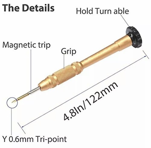 Y0.6mm Tri Wing Screwdriver for iPhone 7 8 Plus, iWatch Y000 repair tool kit Pry - Picture 7 of 11