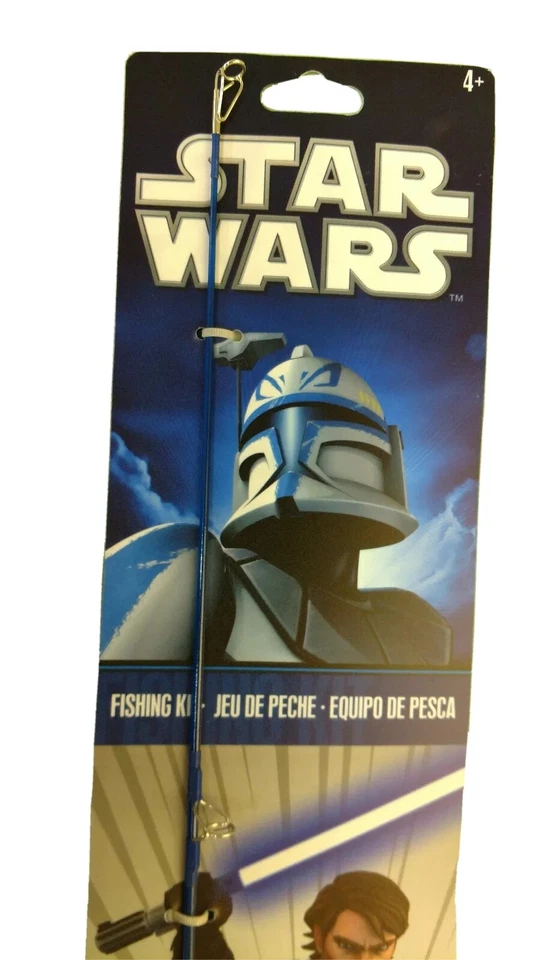 Shakespeare Kid's Size Fishing Rod Reel Training Pole Spin Cast 30 in Star Wars - Image 4 of 4