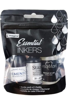 Tsukineko 3-Pack The Essential Inker Set Black