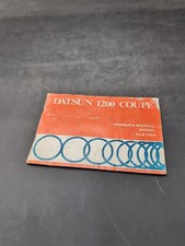1971 Datsun 1200 Coupe Owners Operator Manual Klb 110u Original