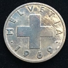 2 rapy 1969 Szwajcaria 🇨🇭 KM# 47 *02