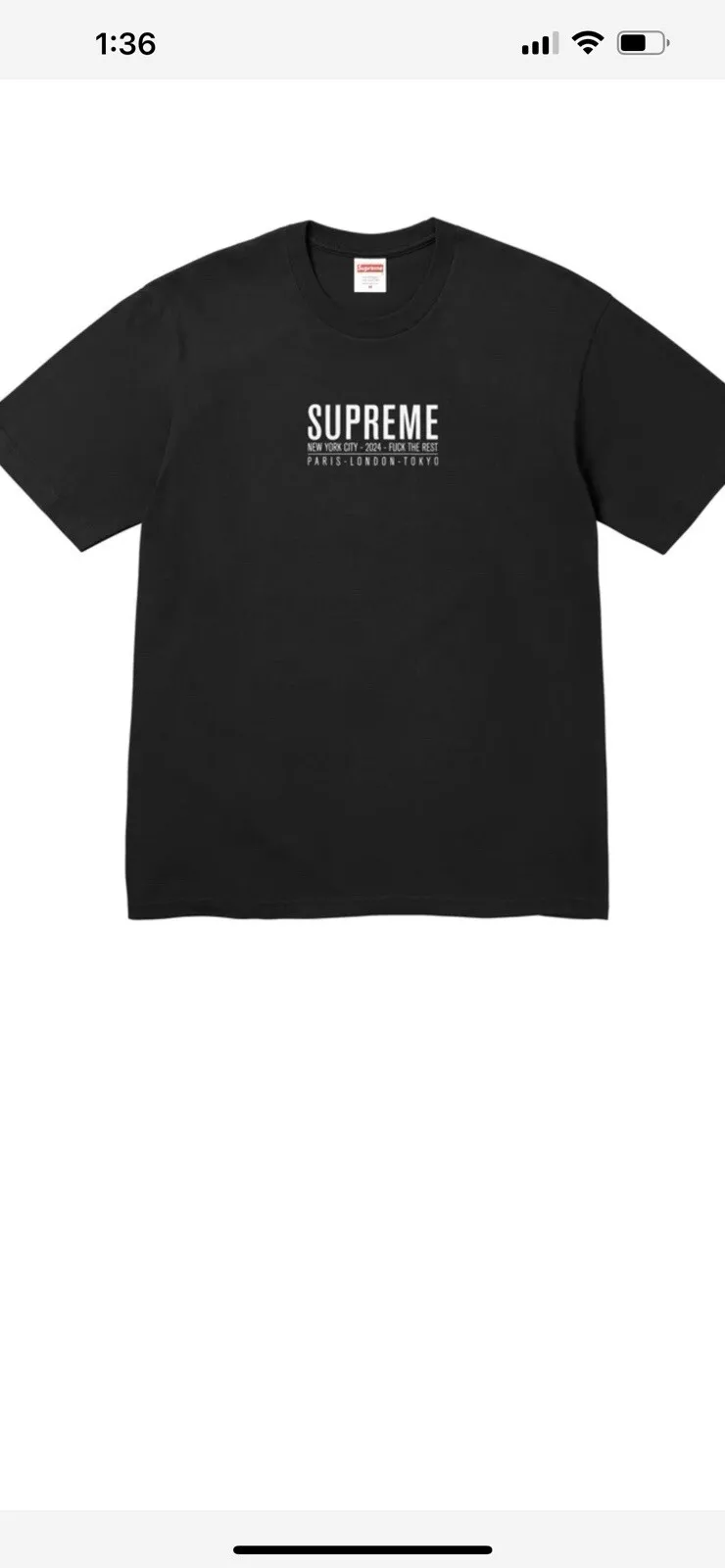 Tee shirt Supreme Paris