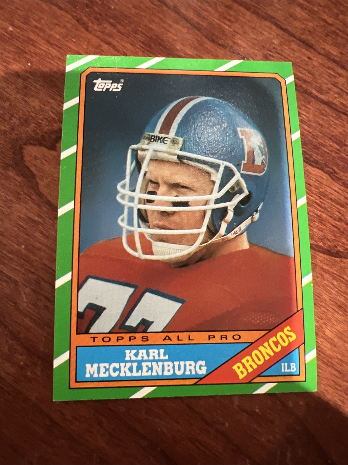 1986 Topps - #119 Karl Mecklenburg (RC) - Broncos Linebacker