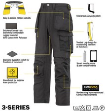 Image of Snickers 3214 Trousers Canvas Holster Work Trousers Snickers Direct All Colours