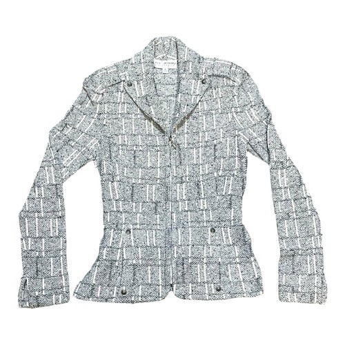 St. John Collection Women's Tweed Blazer Jacket Size 4 Belted Back Slimming Fit - Picture 2 of 6