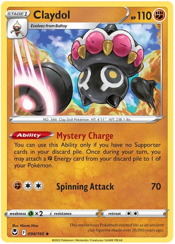 Claydol Pokemon TCG Card 094/195