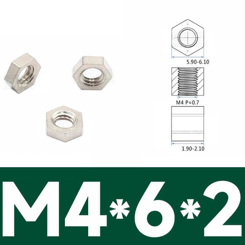 Hex Connection Nuts Hexagon Threaded Connecting Rod Bar Stud Long Nut M2~M10 - Picture 19 of 44