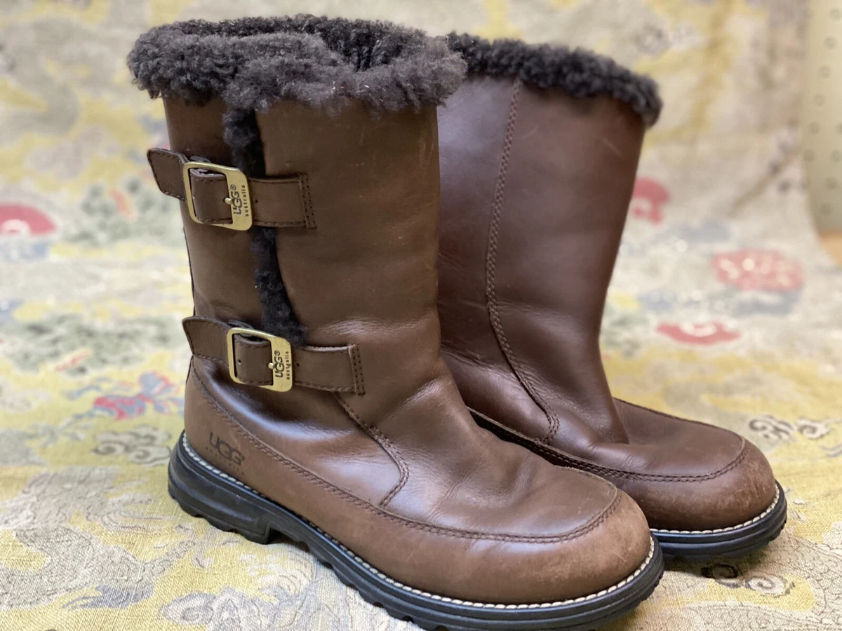 Leather ugg boots sales