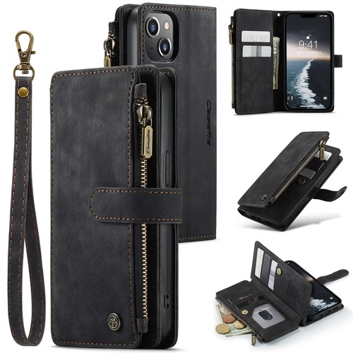 For iPhone 15 14 13 12 11 Pro Max XS XR 8 7 6 Magnetic Leather Cover Wallet Case - Picture 12 of 59