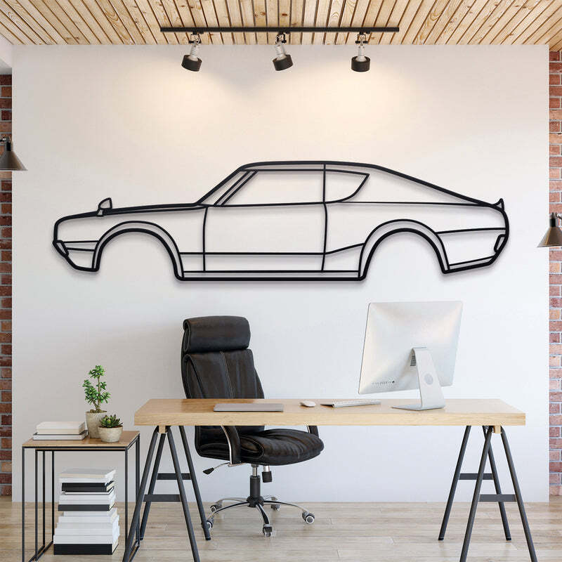 Wall Art Home Decor 3D Acrylic Metal Car Auto Poster USA 1973 Skyline HT