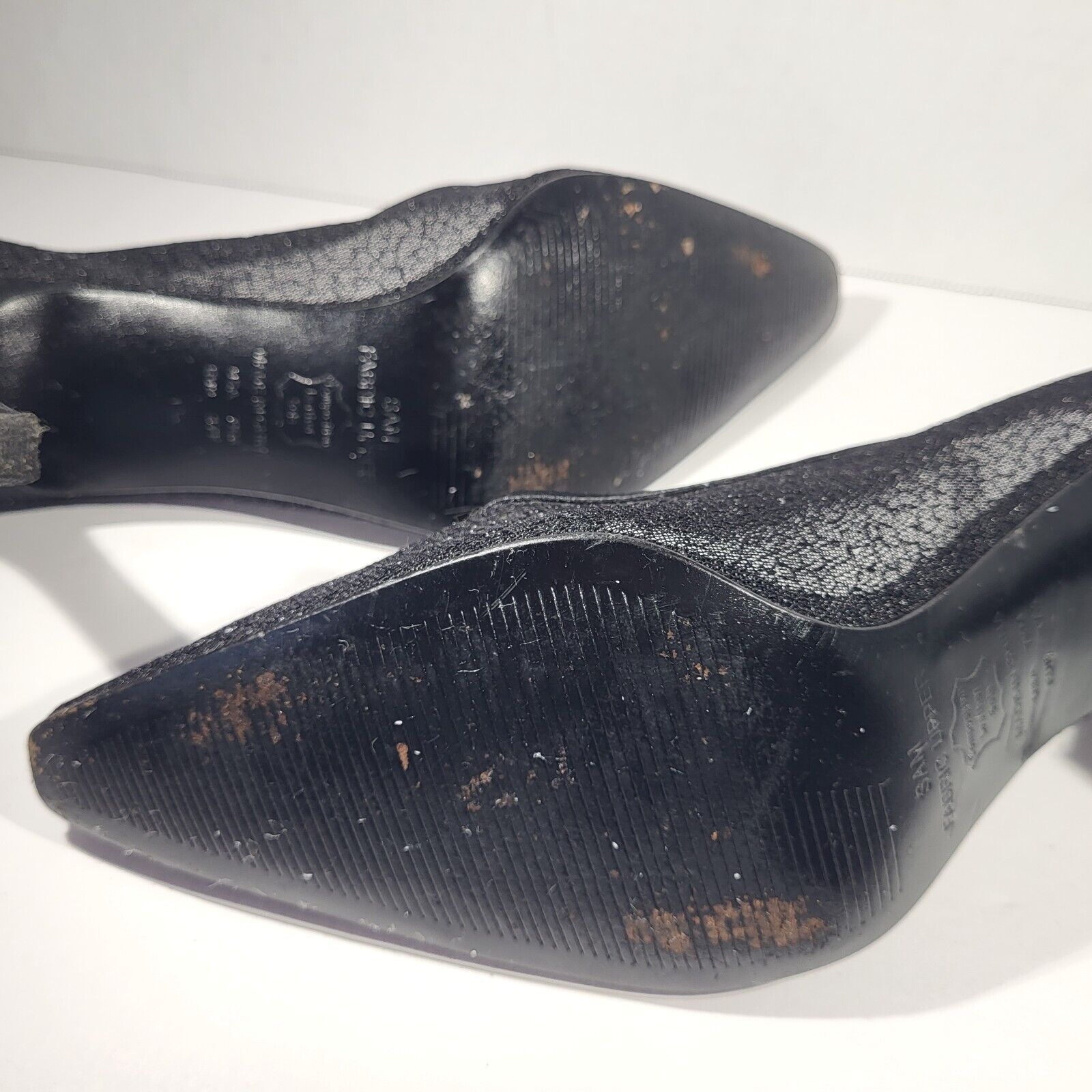 MICHAEL SHANNON Elegant Sheer Textured Black Dres… - image 9