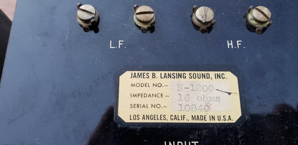 JAMES B LANSING 1217-1290 初期型ペア JBL - Jim Lansing Signature 175 Driver with 1217-1290 Horn