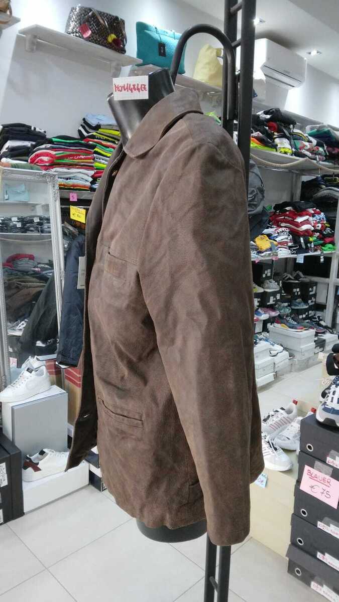 Front Line Brown Leather Jacket For Men Vintage Size 44 Front Line Brown Leather Jacket For Men Vintage Size 44