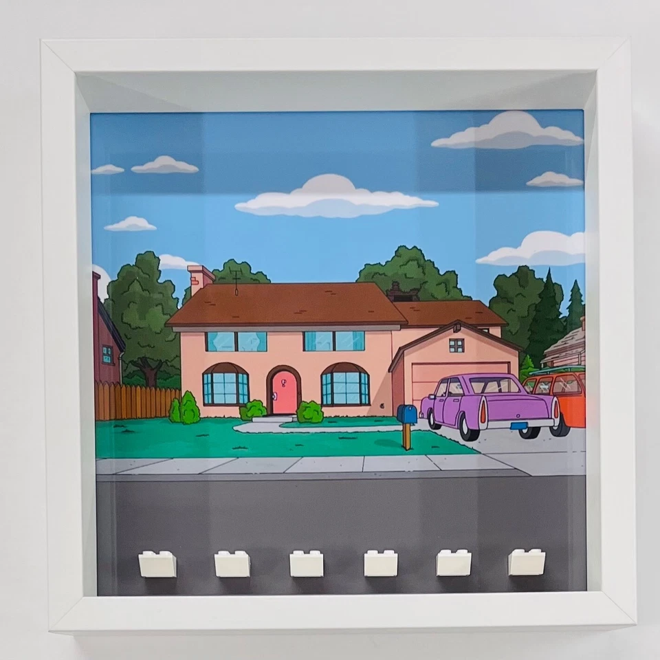 Display Frame for Lego ® Simpsons House 71006minifigures figures 27cm - image 2 of 4