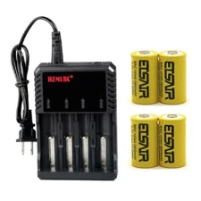 ETSAIR 16340 Battery 2800mAh RCR123A Rechargeable 3.7V Li-ion Cell Batteries Lot