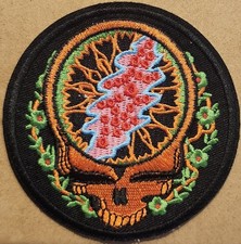 Grateful Dead Steal Your Face embroidered Iron on patch