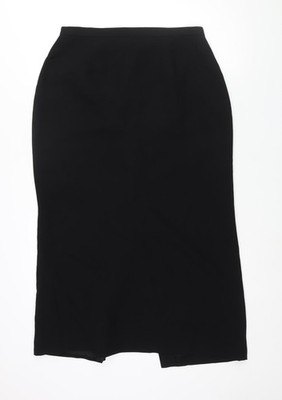 Casual Corner Annex Damen schwarz Acetat gerade & Bleistiftrock Größe 14 Reißverschluss