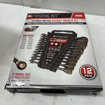 #ad #ad WORK KIT 2206 12 Piece Metric Ratchet Wrench Tools $26.99