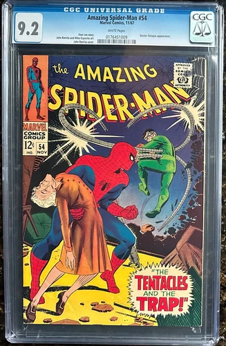 AMAZING SPIDER-MAN #54    (Marvel Comics November 1967)   White pages    CGC 9.2