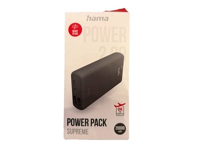HAMA Power Pack Supreme 20000mAh 2x USB-C, 2x USB-A #00201669 NEU