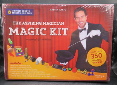 THE ASPIRING MAGICIAN MAGIC KIT 350+ TRICKS NEW SEALED by Master Magic
