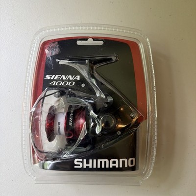 Shimano Sienna SN4000FGC 3+1BB Spinning Reel - Black/Red -- Damaged Packaging